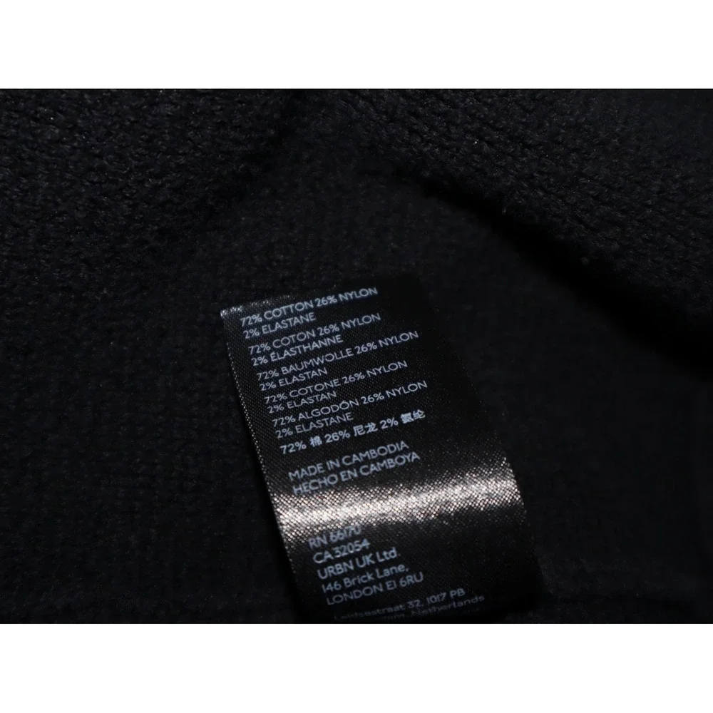 Free People Sweater Women XS Black Ottoman‎ Slouchy Tunic BOHO Oversized EUC
